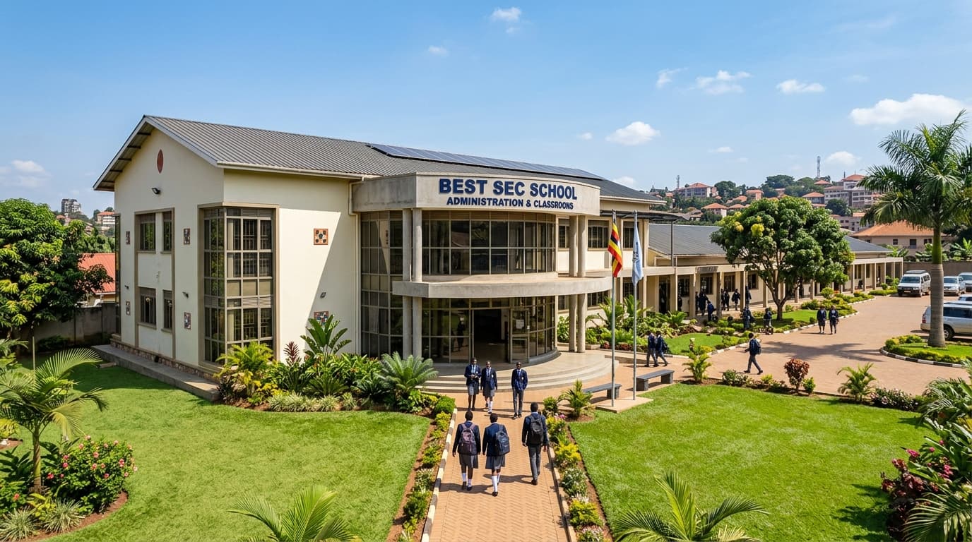 Best Secondary School main administration building and academic campus in Kampala, Uganda